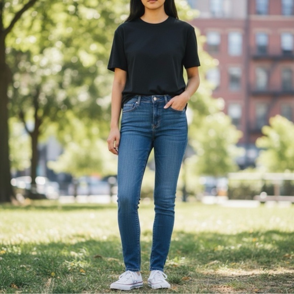 No Boundaries Blue Modern Fit Skinny Jeans
